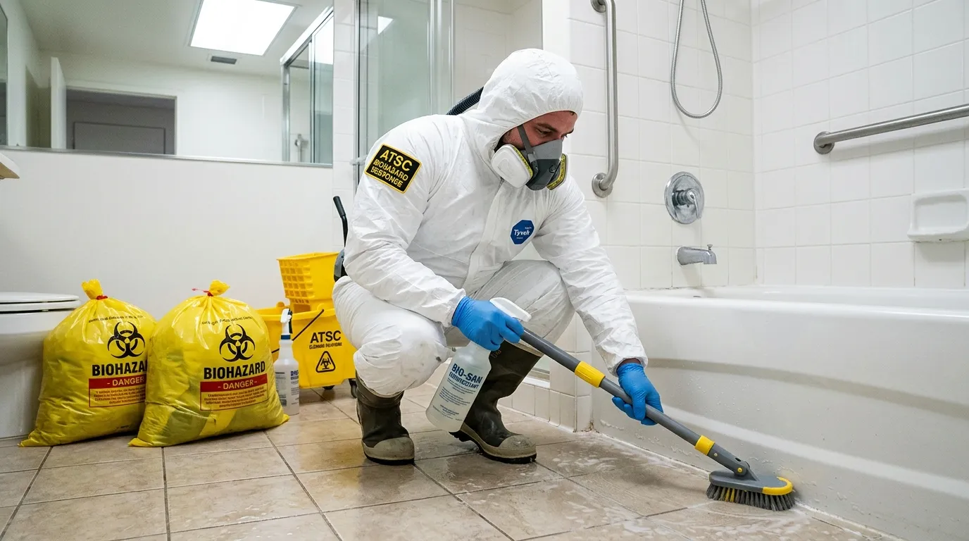 Decontamination equipment deployed for Blood Cleanup in Blue Island